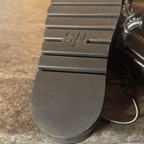 Stuart Weitzman Calypso Lift Leather Platform Sandals. Size 9.5 B - Picture 6 of 6